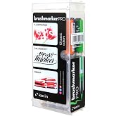 Karin Brushmarker Pro 12pc Basic Colors brush tip markers Set, Blendable, Water-Based, Professional Grade Brush Markers for Adults and Artists, 12 Basic Colors, Adult Markers for Coloring Books