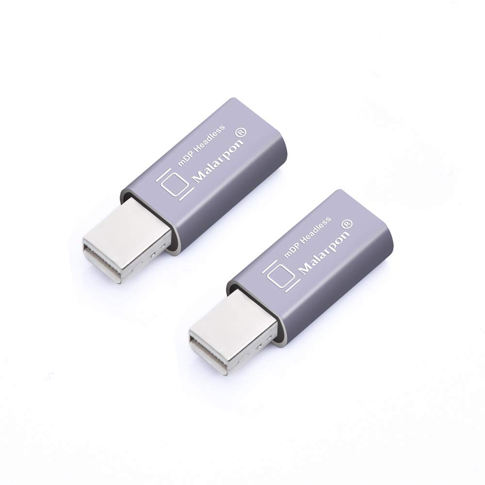 Malarpon Mini DispalyPort Headless Ghost Display Emulator with Blue Light for PC 4K Mini DP Dummy Plug (fit Headless 1080@60Hz-3840x2160@17Hz) 2P — image 1