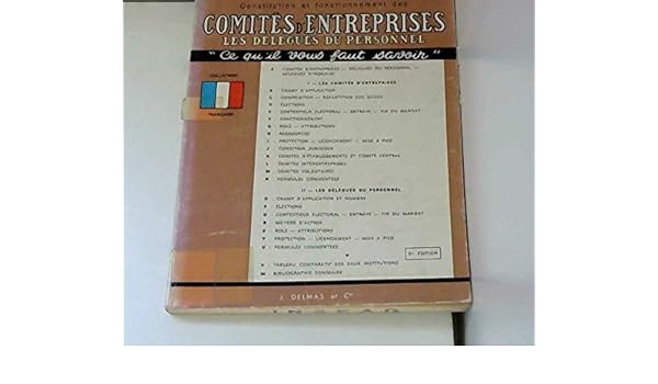 Constitution Et Fonctionnement Des Comites D Entreprises Les