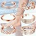 LOLIAS 6Pcs Open Toe Rings for Women Adjustable Toe Band Ring Set Gifts Summer Beach Foot Jewelry,Rose Gold