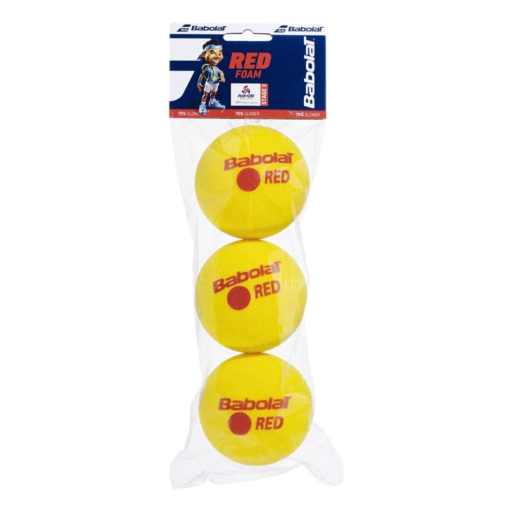 BABOLAT RED FOAM X3 Ball - Yellow - (Amarillo), UNIQ