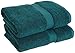 Superior Egyptian Cotton Pile Bath Towel Set of 2, Ultra Soft Luxury Towels, Thick Plush Essentials, Absorbent Heavyweight, Guest Bath, Hotel, Spa, Home Bathroom, Shower Basics, Teal