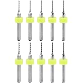 uxcell PCB Drill Bits 1mm Tungsten Carbide Rotary Tool Jewelry CNC Engraving Print Circuit Board Micro Drill Bits 1/8 Inch Shank 10 Pcs
