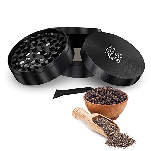 Herb & Weed Grinder with Pollen / Kief Catcher. 4 Piece Heavy Duty Anodized New eBay