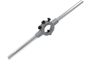 Kyuionty Die Stock Handle Wrench, M4-M6 Metric Round Die Holder for 20mm/ 3/4 Inch OD Round Die