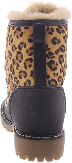 mia misha fur trim lace up boot