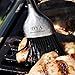 O'YA BBQ Basting Brushes for Grilling Baking Marinating, Food Grade BPA Free Silicone Brush, Set of 3, Two Stainless Steel Handle and One Plastic Handle Silicone Pastry Brush, FDA Proved