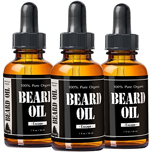 1-RATED-Escape-Cedarwood-Scented-Beard-Oil-and-Leave-in-Conditioner-by-Leven-Rose-Best-Scented-Beard-Oil-100-Organic-Natural-for-Groomed-Beard-Growth-Mustache-Skin-for-Men-1-oz-Premium-Oils