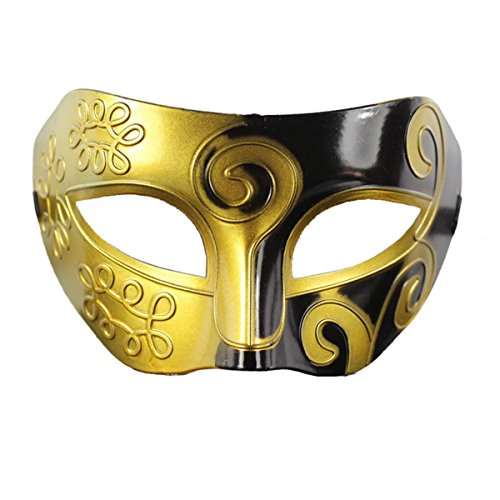 Sunny Classic Men's Mask Party Masquerade Mask Cosplay Venetian Mask, One Size