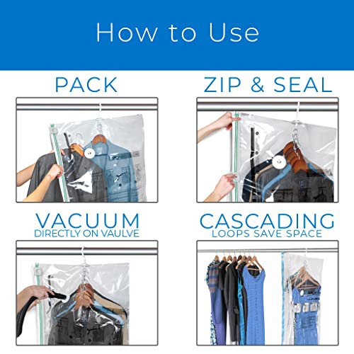 Smart Design MagicBag Hanging Vacuum Storage Bags Extra Large Size, 2