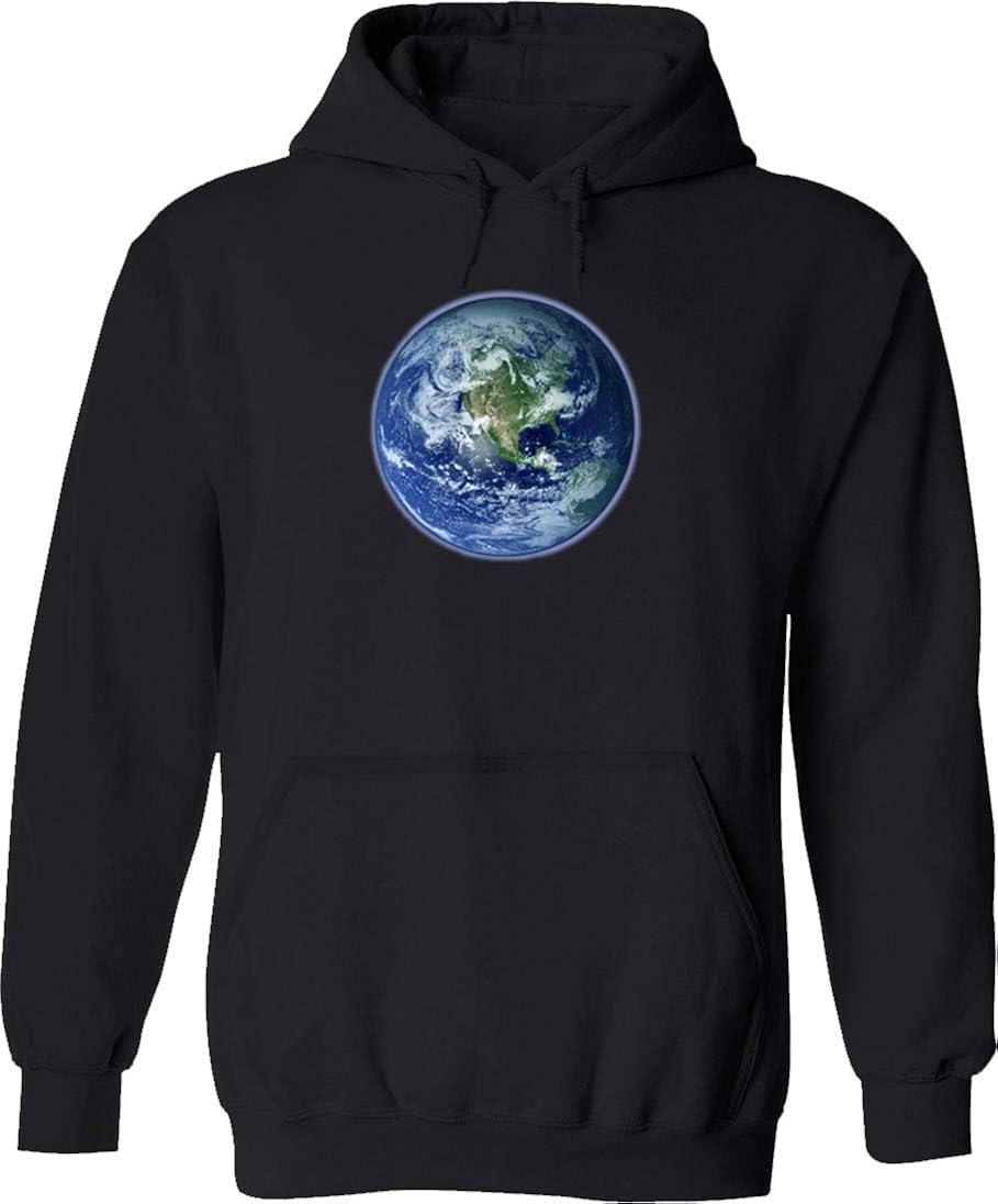 Earth World Mens Women Unisex Pullover Hoodie Sweater Earth at
