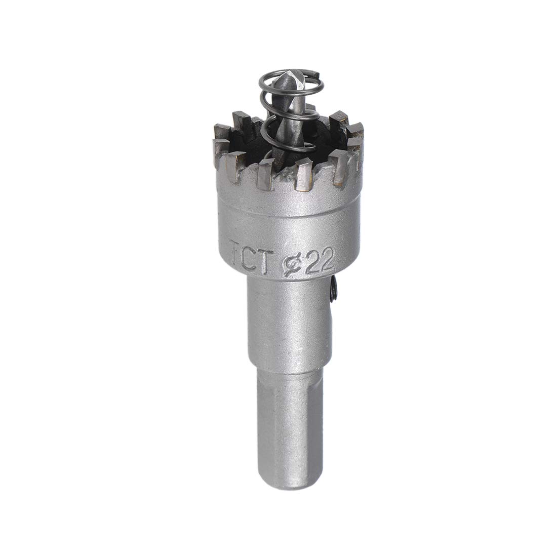 sourcing map 22mm Carbide Hole Cutter, Hole Saws for Stainless Steel Sheet Metal, High Density Carbide Tooth