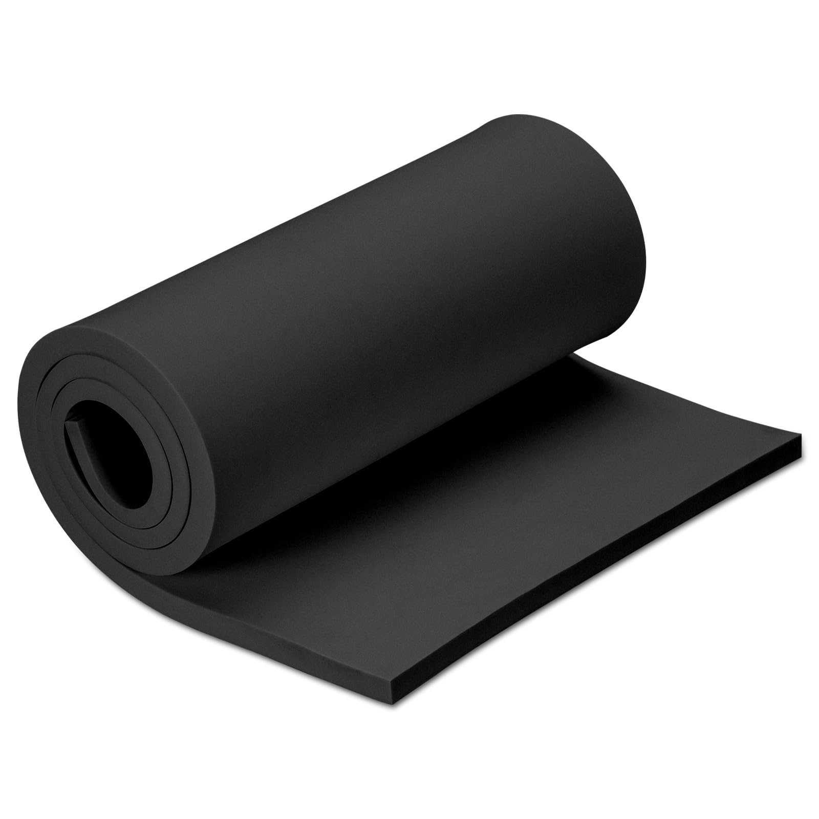 Photo 1 of 15mm Thick Black Eva Foam Cosplay Sheets roll, 13.9" x 39" Premium eva Craft Foam for Cosplay Costume by MEARCOOH