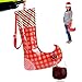 Christmas Stocking Flask Wine Dispenser- Large Party Sock w/Shoulder Strap (Holds 3 Bottles)- Funny White Elephant Gifts Under 25 Dollars- Christmas Gag Gifts- Dirty Santa, Yankee Swap, Secret Santa