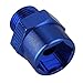 Mxfans 4pcs Dark Blue Extension Wheel Hex Hub RC 1:10 Model Car N10178 Extension Hex Drive Adaptor Aluminum Alloy Upgrade RC Wheel Hex Combiner Coupler 12mm -17mm