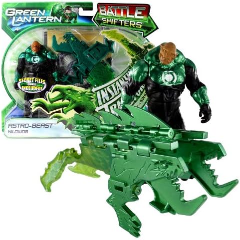 Mattel Year 2010 Green Lantern Movie Series Battle Shifters 5 Inch Tall Action Figure Set - KILOWOG with ASTRO-BEAST that Transforms to Sword Plus Secret Files Booklet
