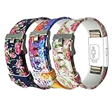 Fitbit Charge 2 Rubber Band, Fitbit Accessories Wrist Band Strap for Fitbit Charge 2, Pack of 3