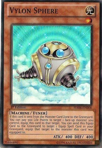 Yu-Gi-Oh! - Vylon Sphere (HA06-EN004) - Hidden Arsenal 6: Omega Xyz - 1st Edition - Super Rare