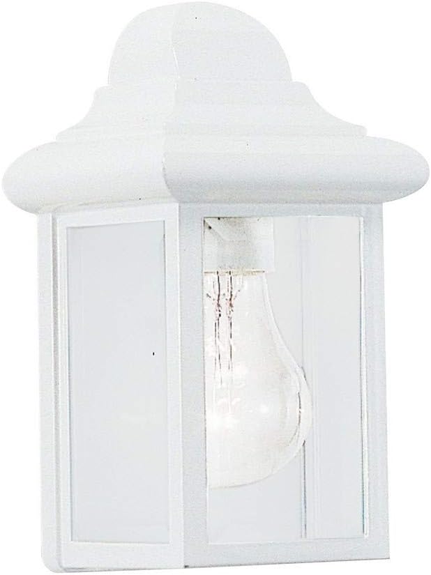Sea Gull Lighting 8588-15, Mullberry Hill Cast Aluminum Outdoor Wall Lighting, 75W, White