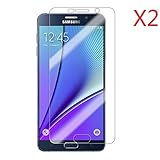 EVERMARKET(TM) Premium Tempered Glass 9H-Hardness Screen Protector Flim for Samsung Galaxy Note 5 Note V - 2 Packs