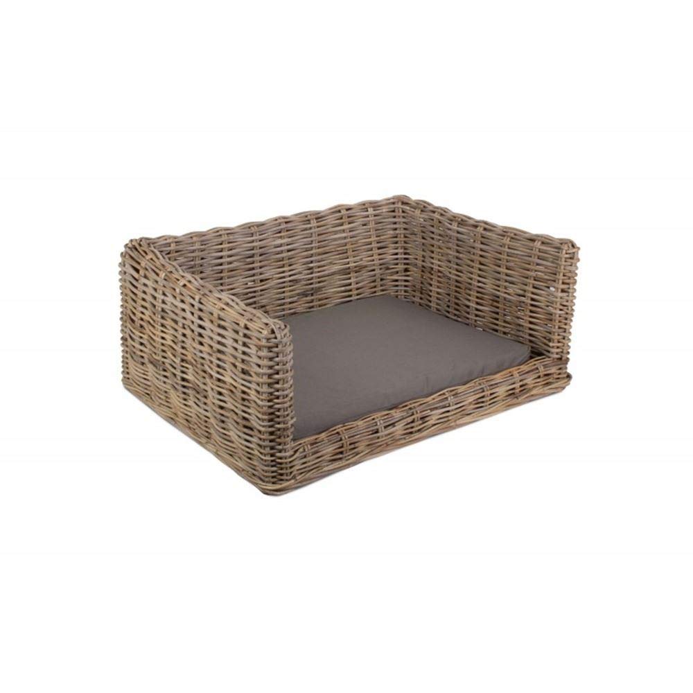 Red Hamper Medium Luxury Rattan Dog Sofa Bed, M