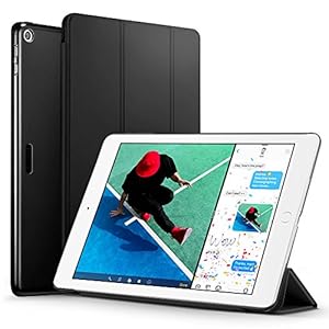 新型 iPad 9.7 2017 ケース ESR 超軽量 極薄 レザー 三つ折スタンド オートスリープ機能