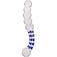 Crystal Glass Plump Beads Style Sex Tease Insert Pleasure Wand Dildo Penis