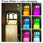 Solar Powered Color Changing Mount Light Outdoor Landscape Garden Yard Fence Warm White (1)