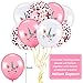 60 Pieces Unicorn Balloons Set Unicorn Birthday Party Decoration Balloons and Rose Gold Confetti Balloons for Party Wedding Favors