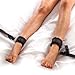 PlayRoom Starter Kit Under Bed Restraint Set with Soft/Strong Wrist and Ankle Cuffs, Blindfold Mask, Flogger Whip, Carry Case & Bonus Gift:eBook