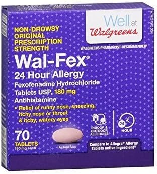 Walgreens Wal-Fex 24 Hour Allergy Medicine-70 ea by Walgreens