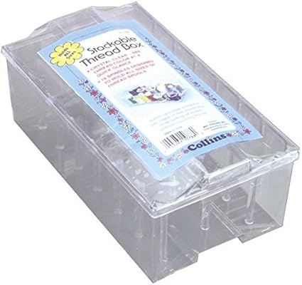 Collins - Caja de hilos acrílicos apilables (17 unidades, 19 ...