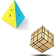 D-FantiX QYTOYS Qiming Pyramid Speed Cube & Shengshou Mirror Cube 3x3 Speed Cube