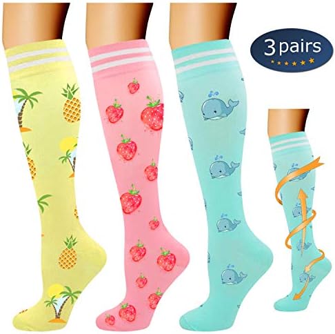 Ritta Compression Socks (2/3/4/7 Pairs),15-20 mmHg Best Athletic and Medical for Men and Women,Socks for Running, Flight, Travel, Athletic, Edema,Pregnancy,Relieve Pain