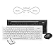 Rapoo 2.4G Multimedia Wireless Keyboard and Mouse 2-in-1 Combo for PC(White)