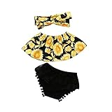 Younger star 3 Piece Set Baby Girls' Sunflower Off