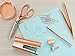 Rose Gold Desk Accessories | 7 Desktop Essentials (44 Items Total) | Office Supply Set & Organizer in Rose Gold Décor