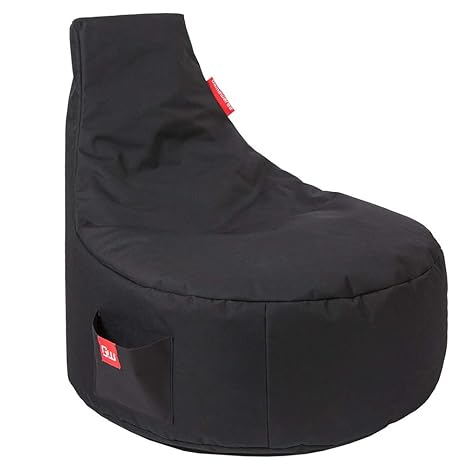 GAMEWAREZ Alpha Gaming Sitzsack, MADE IN GERMANY. für PS4, XBOX360, XboxOne, Nintendo DS, Nintendo Switch, Smartphone, Schwar