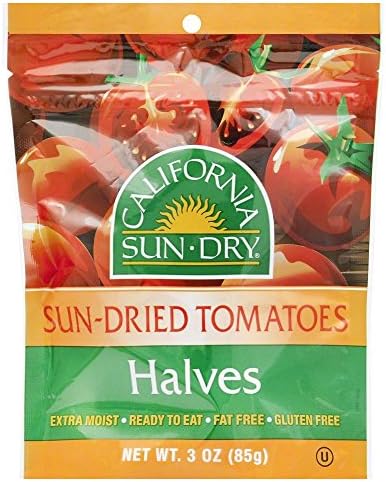 California Sun Dry Sun Dried Tomatoes Halves Bag 3.0 OZ(Pack of 6)