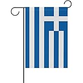 Greece Flag Greek Flag, Small Greek Garden Flags for Yard Patio Porch Independence Day Patriotic Festival Outdoor Decorations