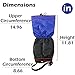 TRIWONDER Fleece-Lined Snow Leg Gaiters Waterproof Boot Gators Hiking Gaiters for Kids Men Women Lightweight Walking Climbing Hunting Cycling Leggings Cover (Blue&Black - Little Kid)