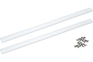 GYOFFULL Crosscut Sled for Table Saw UHMW Plastic 3/4" X 3/8" X 17" with Predrilled Holes and Screws Ideal for U Tracks Woodworking, Miter Slots, Router Table and Bandsaws(2 Bars)