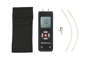 WALFRONT Digital Handheld Manometer TL100 Digital Differential Pressure Gauge Meter 11 Units with Backlight