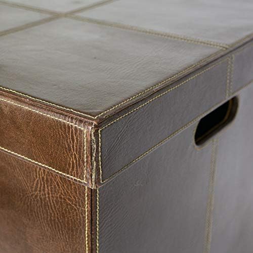 tapidecor Caja Carton Duro Rectangular Marron Oscuro con Tapa 58X33X36: Amazon.es: Hogar