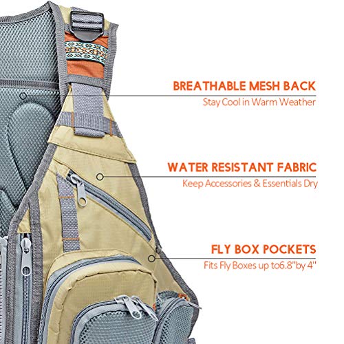 Qiekenao Anglerweste, Unisex, multifunktional, verstellbar, mit mehreren Taschen, für Outdoor-Reisen – Bild 4