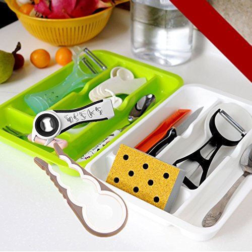 Bottle Can and Jar Opener Multi Kitchen Tool for Jars, Cans, Wine & Beer - Ergonomic Can Opener for Seniors, Elderly & Arthritis Sufferers - 2 in 1