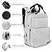 Diaper Bag Backpack, ONSON Multifunction Waterproof Travel Backpack Maternity Baby Nappy Changing Bags with Insulated Pockets, Stroller Straps, Large Capacity, Stylish, Gray