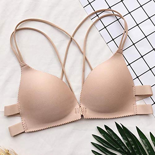 HighlifeS Women's Ultimate Lace Push-up Bra (Khaki) - Thumbnail 2