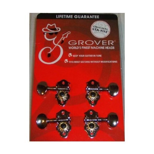 Grover Sta-Tite Geared Uke Pegs Nickel