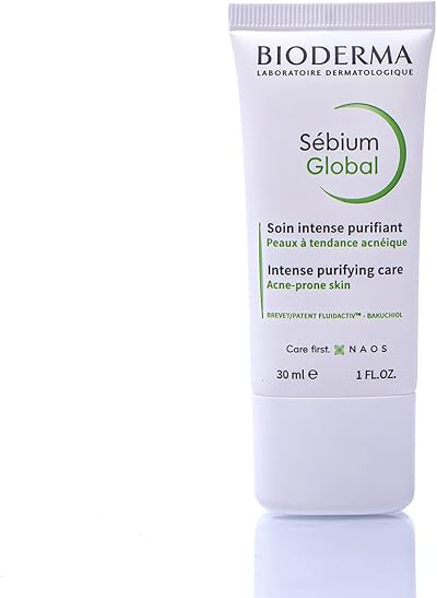 Bioderma Sebium Global Cream 30ml Acne Prone Skin Intense Purifying Care